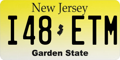 NJ license plate I48ETM