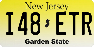 NJ license plate I48ETR