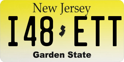 NJ license plate I48ETT
