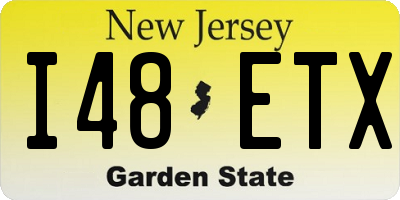 NJ license plate I48ETX