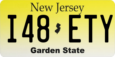 NJ license plate I48ETY