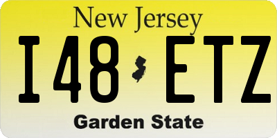 NJ license plate I48ETZ