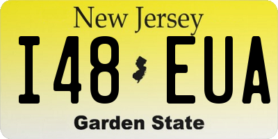 NJ license plate I48EUA