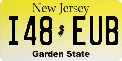 NJ license plate I48EUB