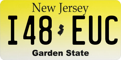 NJ license plate I48EUC