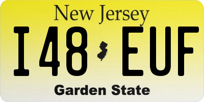 NJ license plate I48EUF
