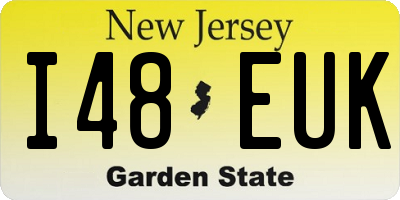 NJ license plate I48EUK