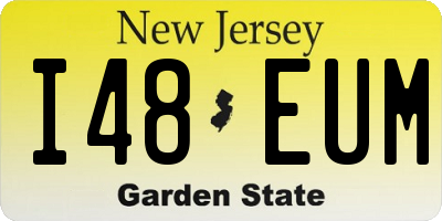NJ license plate I48EUM