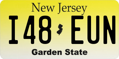 NJ license plate I48EUN