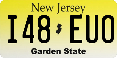 NJ license plate I48EUO