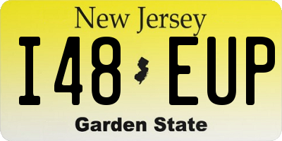 NJ license plate I48EUP