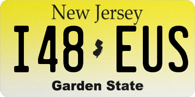 NJ license plate I48EUS