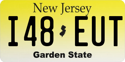 NJ license plate I48EUT