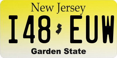 NJ license plate I48EUW
