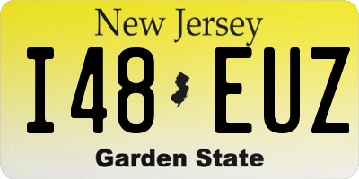 NJ license plate I48EUZ