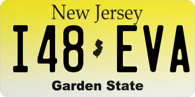 NJ license plate I48EVA