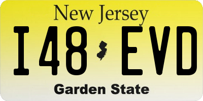 NJ license plate I48EVD