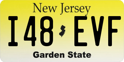 NJ license plate I48EVF