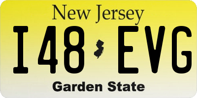 NJ license plate I48EVG