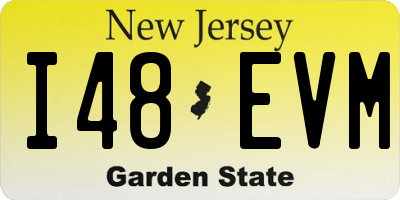 NJ license plate I48EVM