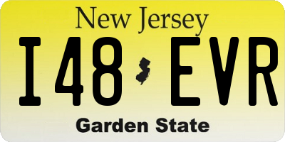 NJ license plate I48EVR