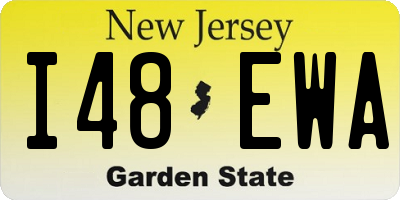 NJ license plate I48EWA