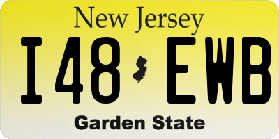 NJ license plate I48EWB