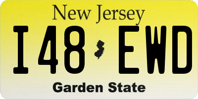 NJ license plate I48EWD