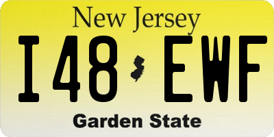 NJ license plate I48EWF