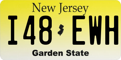 NJ license plate I48EWH