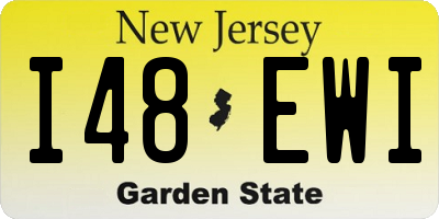 NJ license plate I48EWI