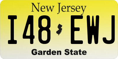 NJ license plate I48EWJ