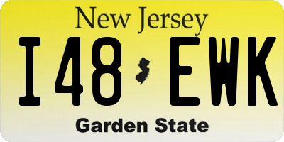 NJ license plate I48EWK