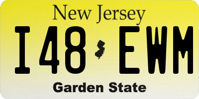 NJ license plate I48EWM