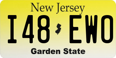 NJ license plate I48EWO