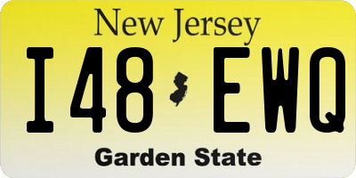 NJ license plate I48EWQ