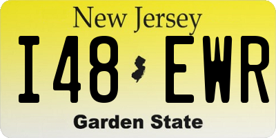 NJ license plate I48EWR