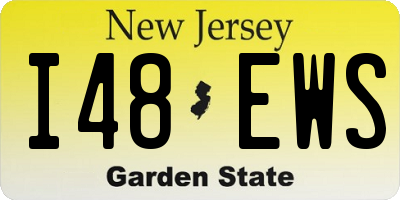 NJ license plate I48EWS