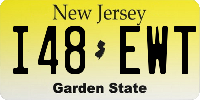 NJ license plate I48EWT