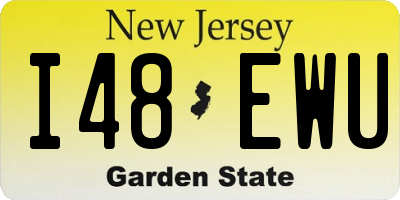 NJ license plate I48EWU