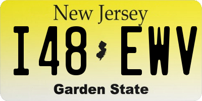 NJ license plate I48EWV