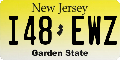 NJ license plate I48EWZ