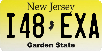 NJ license plate I48EXA