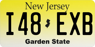 NJ license plate I48EXB