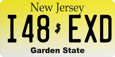 NJ license plate I48EXD