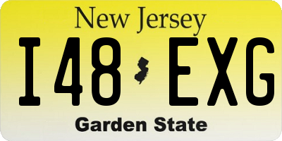 NJ license plate I48EXG