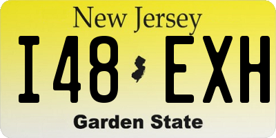 NJ license plate I48EXH