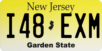 NJ license plate I48EXM