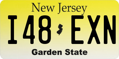 NJ license plate I48EXN