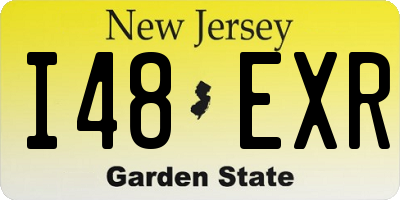 NJ license plate I48EXR